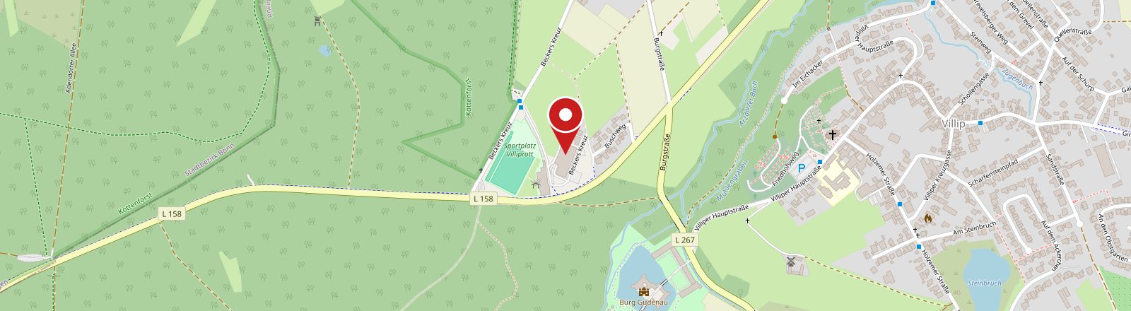 Lageplan der Pferdeklinik am Kottenforst